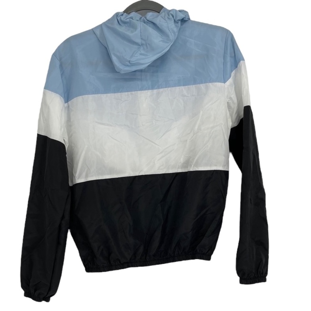 TRI-COLOR ZIP CLOSE LIGHTWEIGHT WIND BREAKER LARGE - Picture 2 of 7